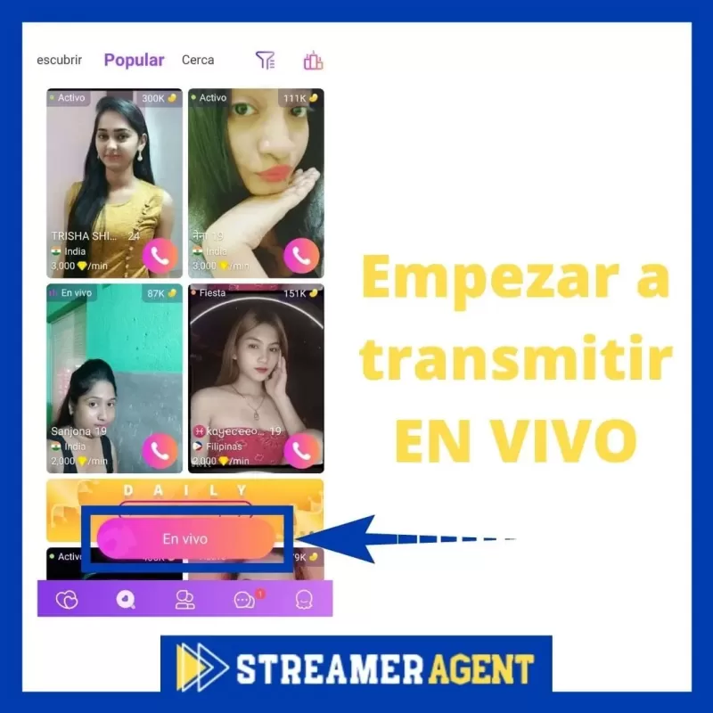 Start streaming live on Chamet App - Streamer Agency