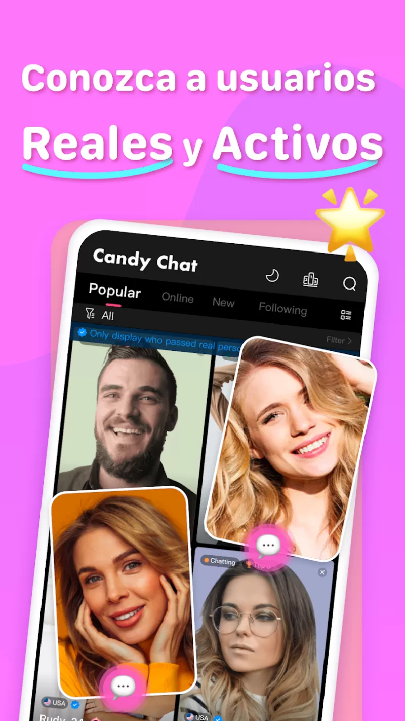 Agency Candy Chat live app