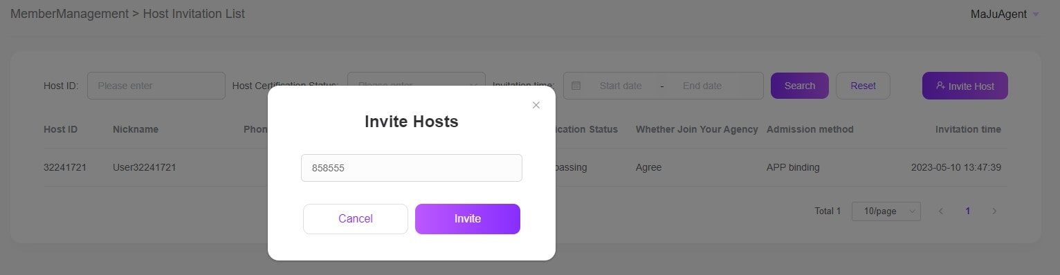 Invite Hosts WOW App Agency